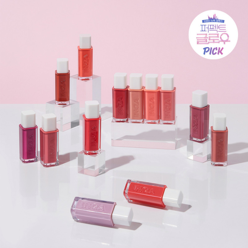 Inga Water Glow Lip Tint 4.5g_13 Colors/ Perfect Glow Pick color  / Tanghulu Lip