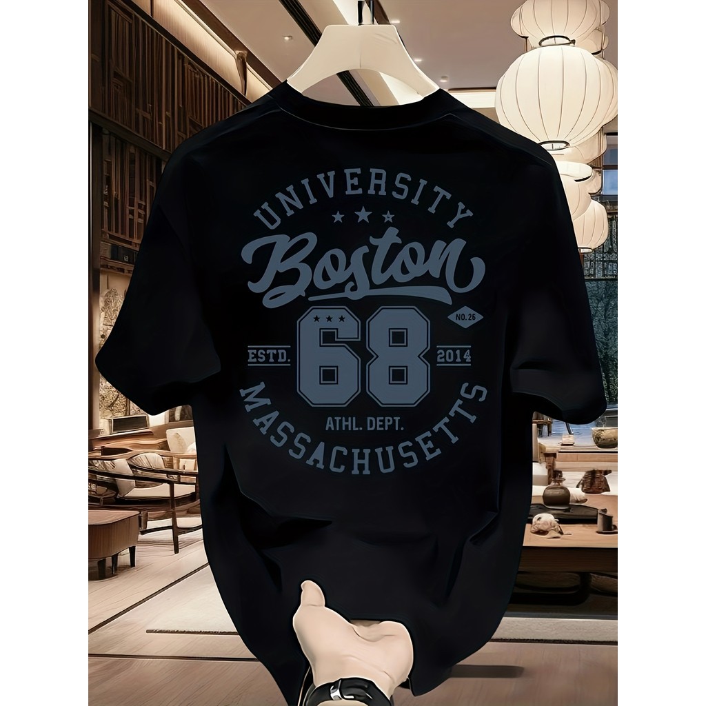 เสื้อยืดแขนสั้นผ้าฝ้ายคุณภาพสูง แบรนด์เทรนดี้ พิมพ์ลาย เสื้อชายหัวใหญ่ สวมใส่สบาย ไซส์ใหญ่ หลากหลายสไตล์ สำหรับผู้ชาย ฤด