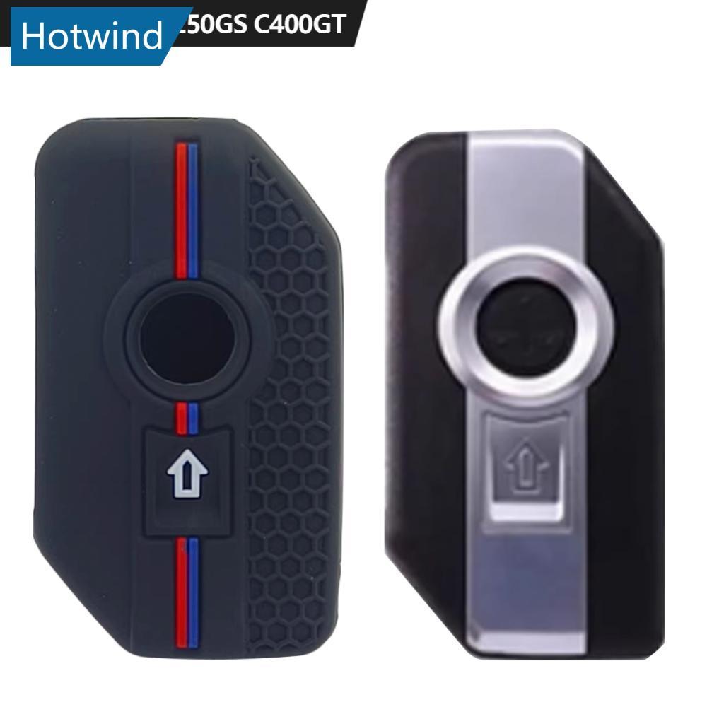 HW Dual-สีซิลิโคนรถจักรยานยนต์ Key Fob สําหรับ BMW R1250GS C400GT รีโมทคอนโทรลอุปกรณ์เสริม O3S6