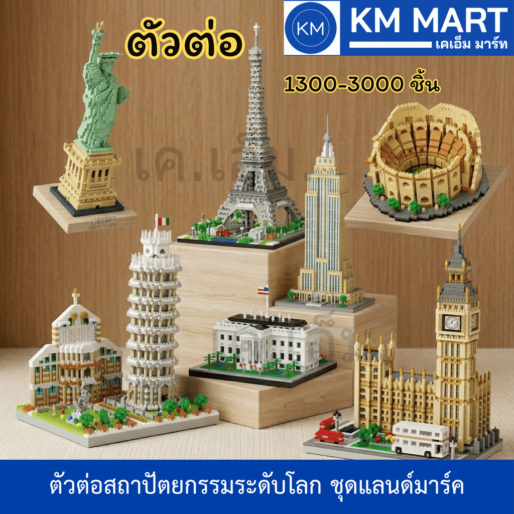 เลโก้แลนมาร์ก โมเดลตัวต่อแลนด์มาร์กโลก World Famous Architecture Model สำหรับสะสมและตกแต่ง lego