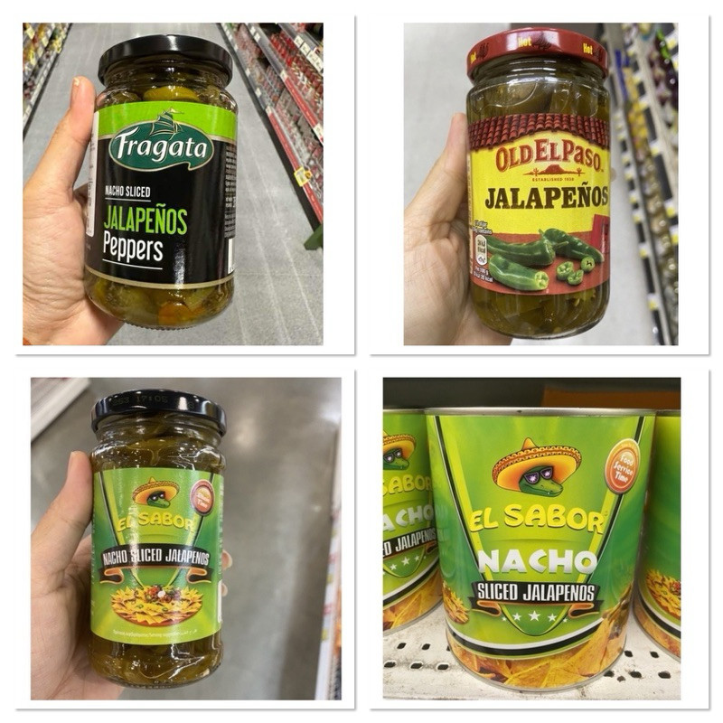 พริกดอง ในน้ำเกลือ ตรา เอลซาบอร์ 225 G. Nacho Sliced Jalapeños  El Sabor นาโซ่ สไลซ์ จาลาปิโนส / Fra