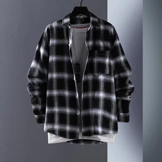 เสื้อเชิ้ตชายแขนยาวลาย-check สไตล์แฟชั่น ใส่ได้ทุกรูปแบบ