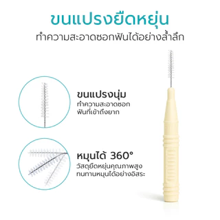 Simple healthcare แปรงขัดซอกฟัน ขนาด 0.6-1.1 มม. 6ชิ้น/กล่อง Interdental brush ขนแปรงนุ่ม