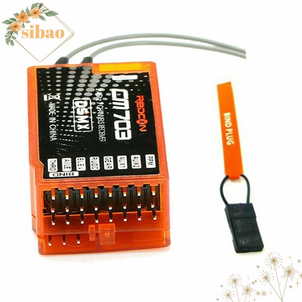SIBAO CM703 ตัวรับสัญญาณ, สีส้ม 7 ช่อง PPM Output Receiver, RC อะไหล่ 2.4Ghz พลาสติก 2.4G ตัวรับสัญญ
