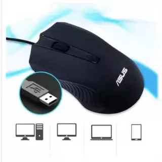 ASUS เมาส์แบบมีสายสำหรับเล่นเกมออปติคอล USB โน้ตบุ๊คเดสก์ท็อปโฮมออฟฟิศโปร unisex