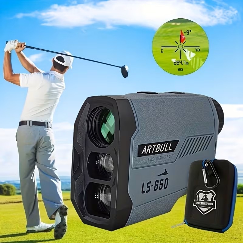 [ตรงปก ไม่จกตา] กล้องวัดระยะกอล์ฟ Golf 3 เลนส์ รุ่นใหม่ ARTBULL LS-650 ( 650เมตรGolf )[พร้อมส่งด่วนจากไทย]