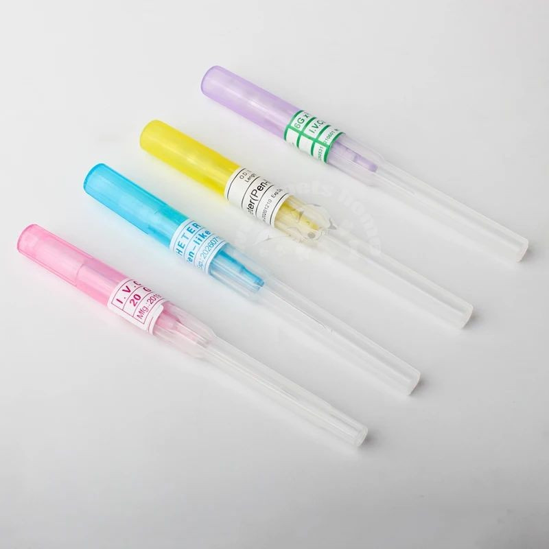 ปราศจากเชื้อ IV Cannula ปากกาประเภท Intravenous ฉีด Catheter 20G 22G 24G 26G Veterinary ผู้ผลิต