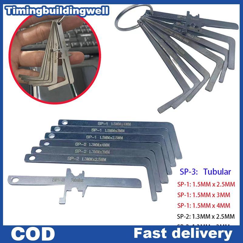 Twth 7PCS Master Keys โลหะเปลี่ยน Skeleton Lo ชุดกุญแจหลายรูปร่าง Lo Piing เครื่องมือฉุกเฉิน QDD