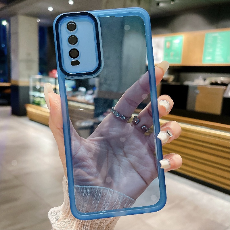 เคส Vivo V2042 V2043 V2048 V2032 v2026 v2027 v2028 v2029 ฟิล์มถ่ายภาพป้องกันหลายสีโปร่งใส เลนส์แฟลช 