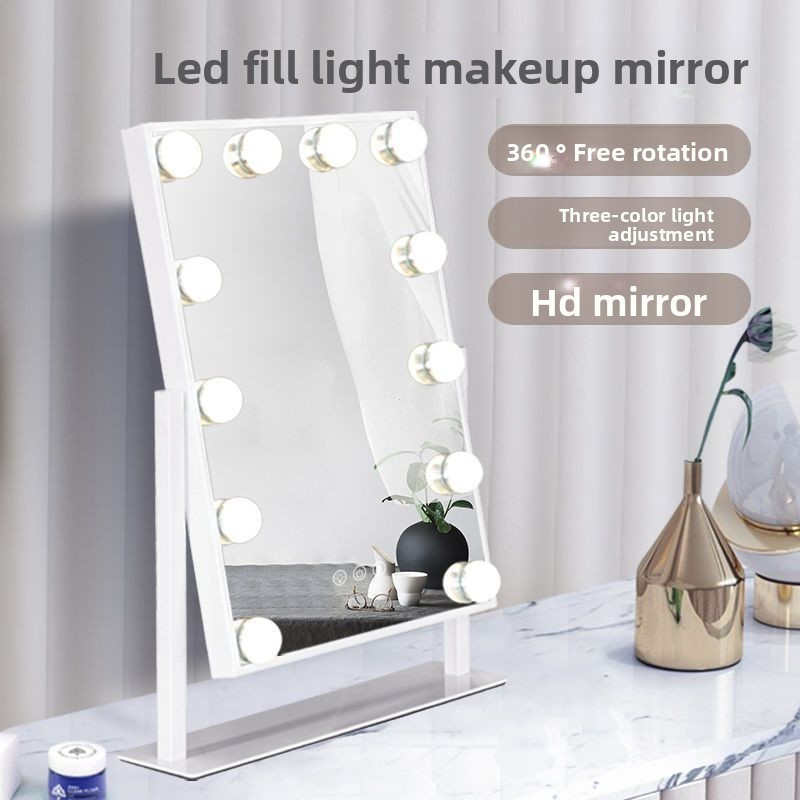 [SG stock Fast Shipping]Hollywood Style Professional Makeup Tabletop Lighted Vanity Makeup Cosmetic 