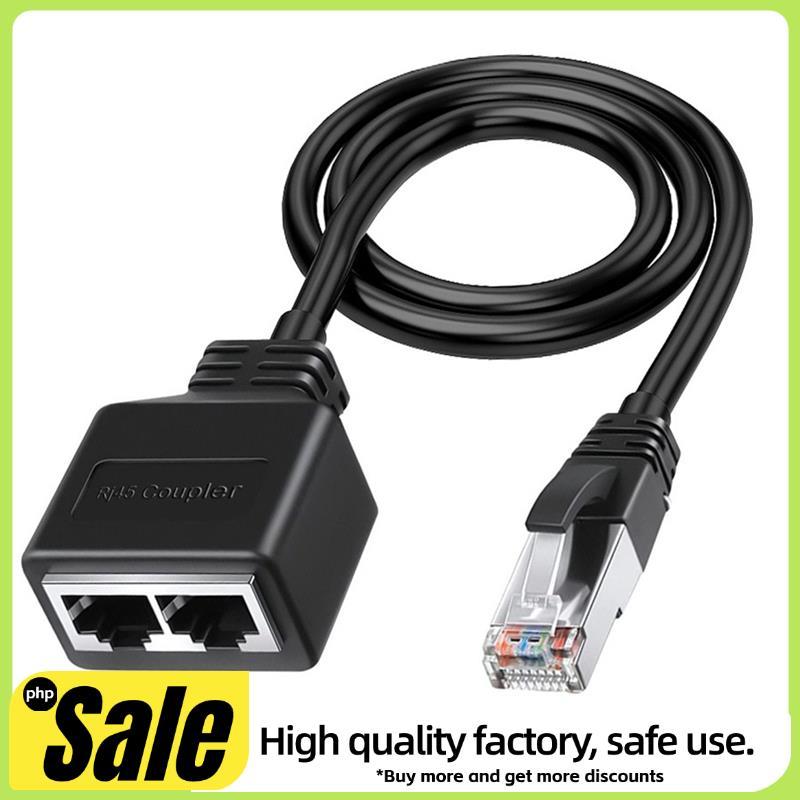LAN Ethernet Adaptador RJ45 Male to 2 Female Splitter RJ45 1 ถึง 2 Ethernet LAN Network Adapter Cabl