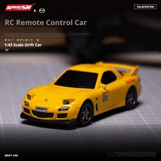 1/43 เดสก์ท็อป Mini RC Drift รถ 4wd 2.4G รีโมทคอนโทรล RX7 Subaru รถรุ่น Racing ตารางตกแต่ง JDM ยุงรถขนาดเล็กสําหรับของขวัญเด็ก