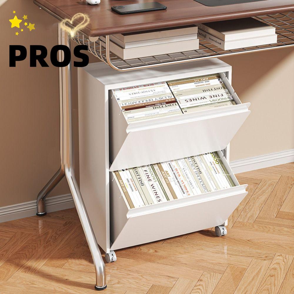 PROS Storage Cabinet Organizer, Strong Load-bearing Stackable Toy Box, Practical With Wheels Large C