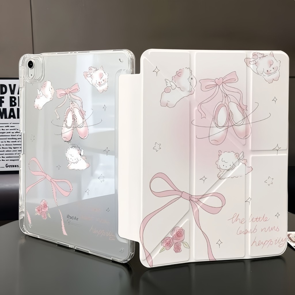 3 + Y-พับสําหรับ Huawei Honor Pad GT V9 11.5 นิ้ว 2025 2024 ROL-W60 ROL-W00 อะคริลิคผีเสื้อ Bowknot 
