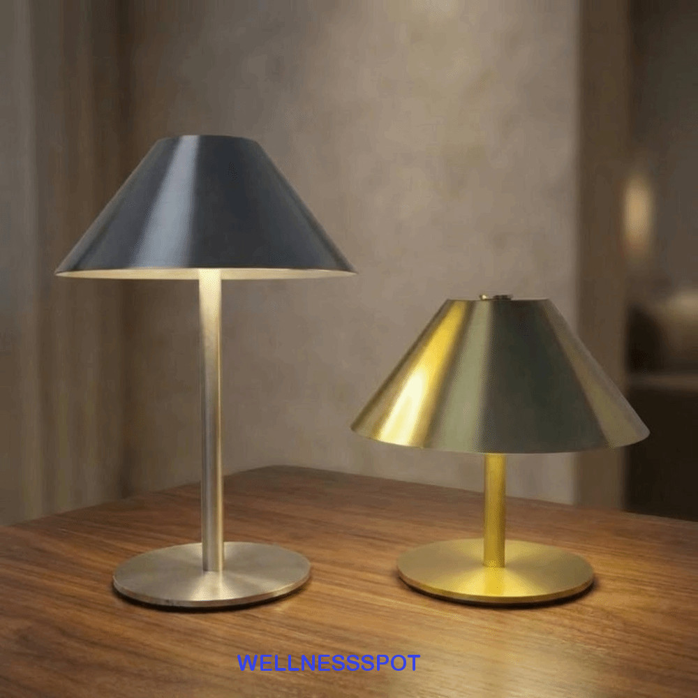 เวลเนสสตอป เห็ดโคมไฟข้างเตียง ควบคุมสัมผัส 3 สี LED ลดแสง ป้องกันตา ใช้เป็นโคมไฟบาร์/โต๊ะกาแฟ