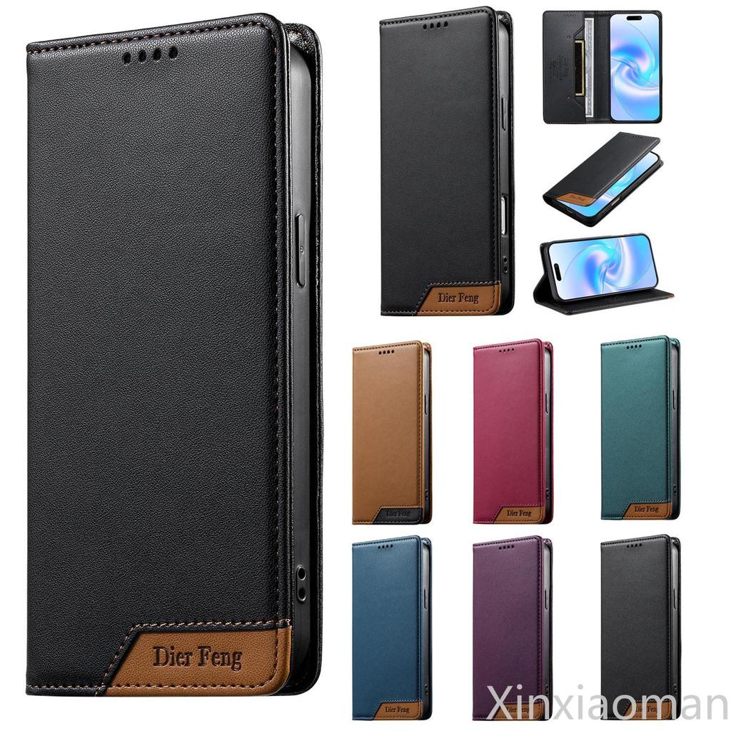 หรูหราสําหรับ OPPO Reno 10 11 11F F27 12 12F 13 13F 14 14F 15 15C 15F Pro Max 4G 5G Retro Splice Book กระเป๋าสตางค์หนังการ์ดพลิกป้องกันขาตั้งผิวฝาครอบกรณี