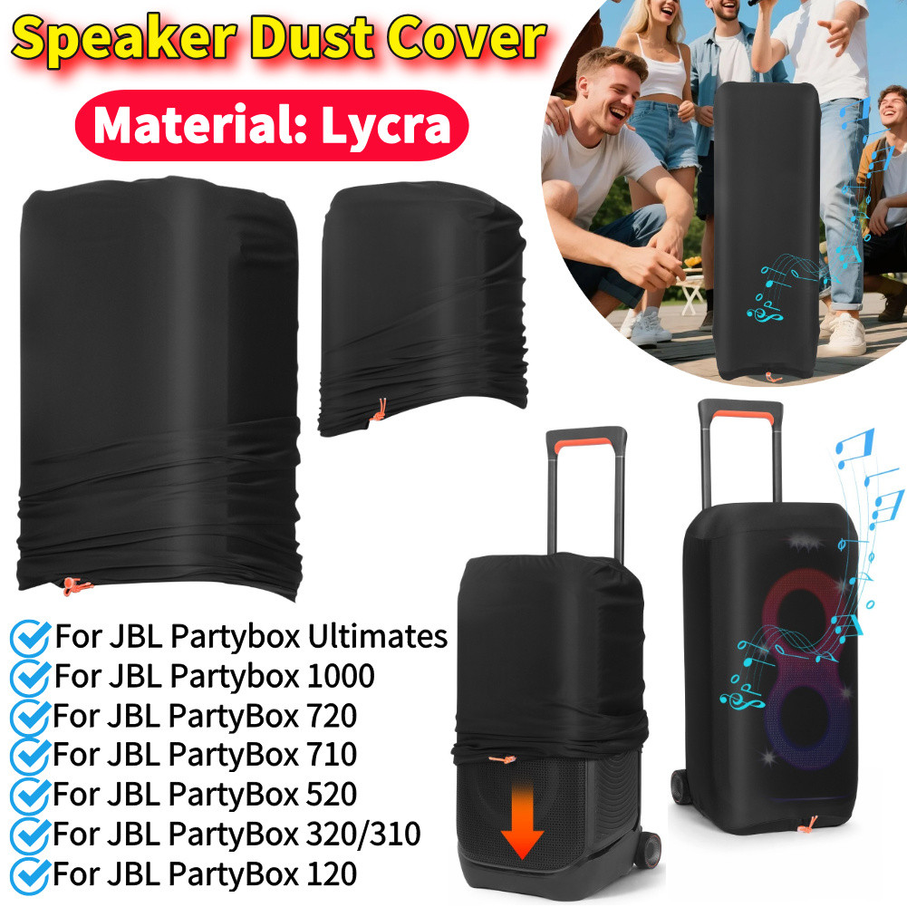 ลําโพงฝุ่นสําหรับ JBL PartyBox 1000/720/710/520/320/310/120/Ultimates สีดําลําโพง Travel แขนป้องกัน