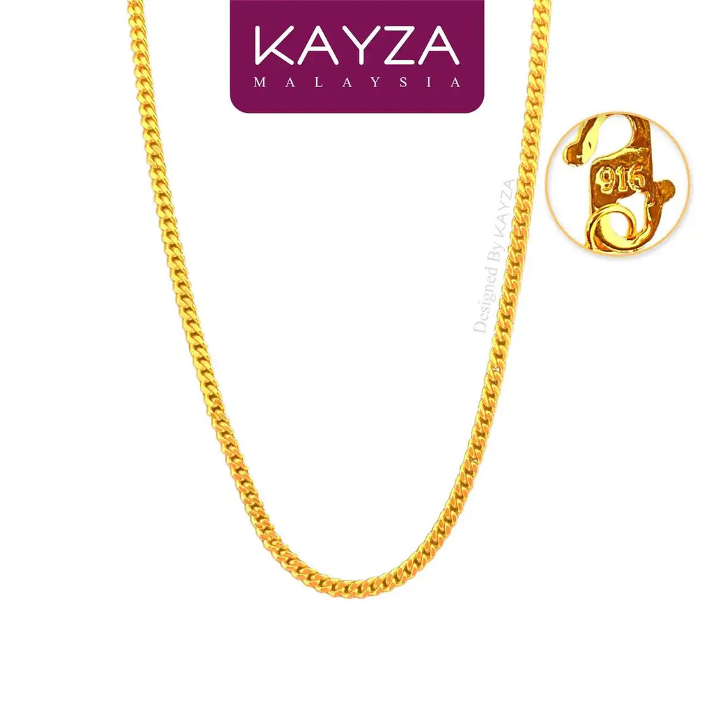 94N (9.5g) KAYZA สร้อยคอโซ่ชุบ Handcrafted Designs in Gold - การออกแบบเครื่องประดับสร้อยคอทองคําคุณภ