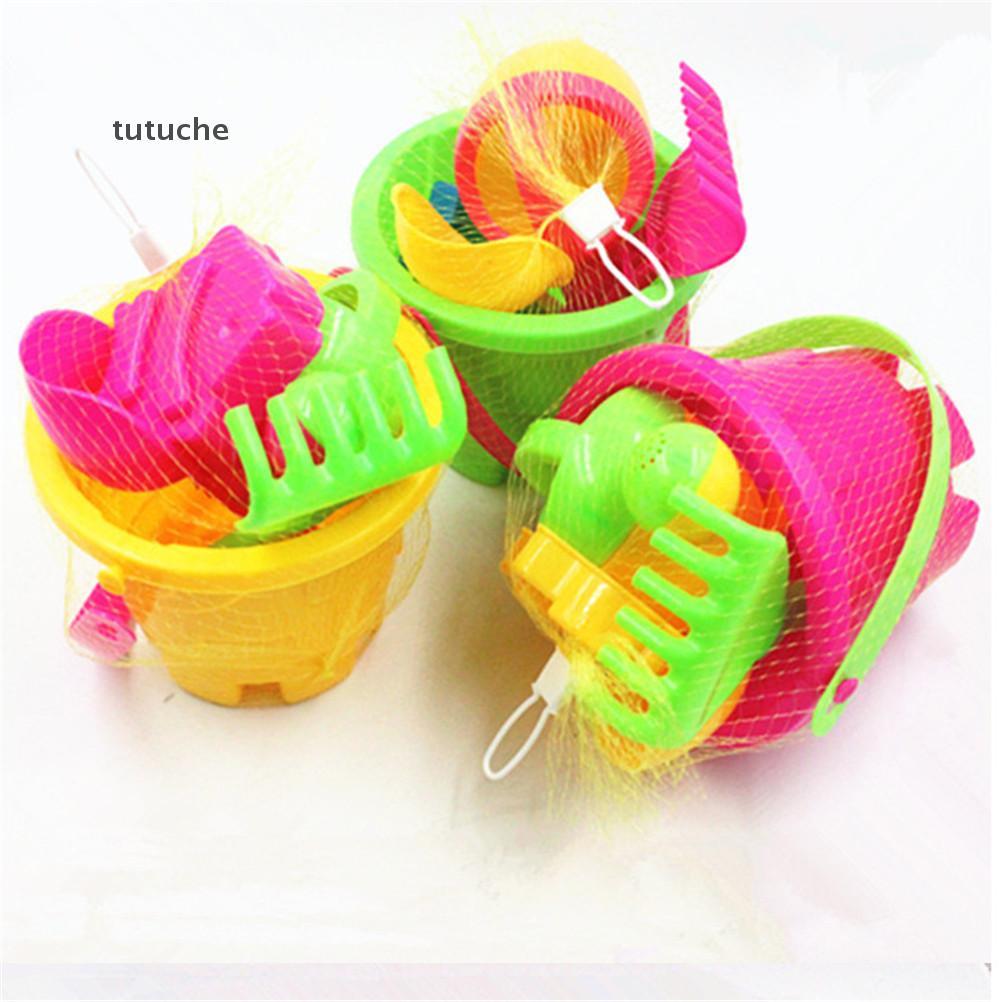 Tutu Kids Beach Castle Buet Spade Shovel Rake น้ําเครื่องมือเด็กชายหาดทรายเครื่องมือของเล่น VN