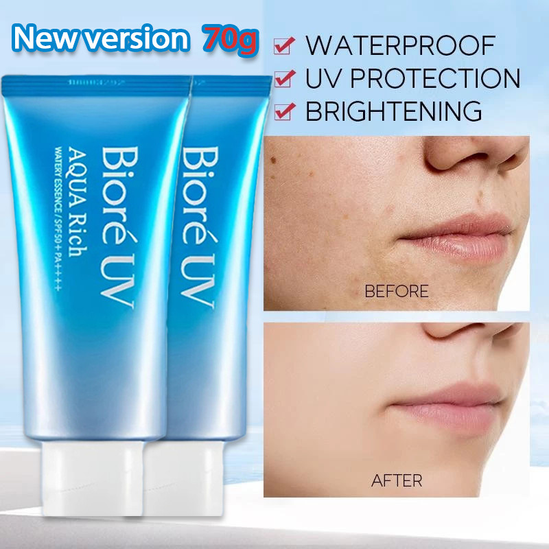 Biore UV Sunscreen Sunblock SPF50 PA++++ 70ml ครีมกันแดดกันน้ํา Isolate ผิวหน้าและผิวกาย AWPZ