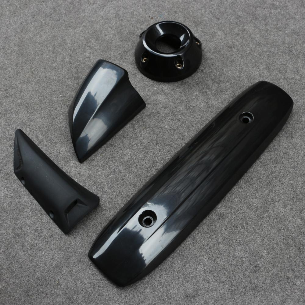 Gฝาครอบท่อไอเสียรถจักรยานยนต์สำหรับยามาฮ่า XP500 TMAX500 Tmax 500 2008 - 2011 TMAX530 2012-2016 Tmax