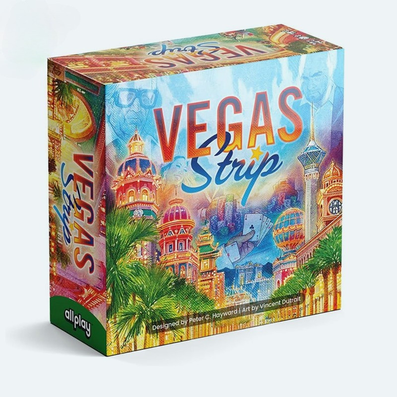 Allplay Vegas Strip Board Game - Bluffing and Deduction for 2-6 Players