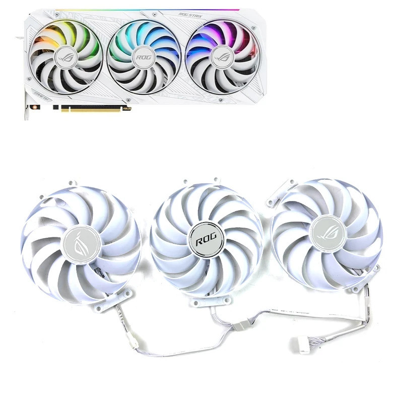 ใหม่พัดลมระบายความร้อน 95 มม.7pin CF1010U12S สําหรับ ASUS ROG RTX3060 3070 3080 3090 TI สีขาวสีดํากร