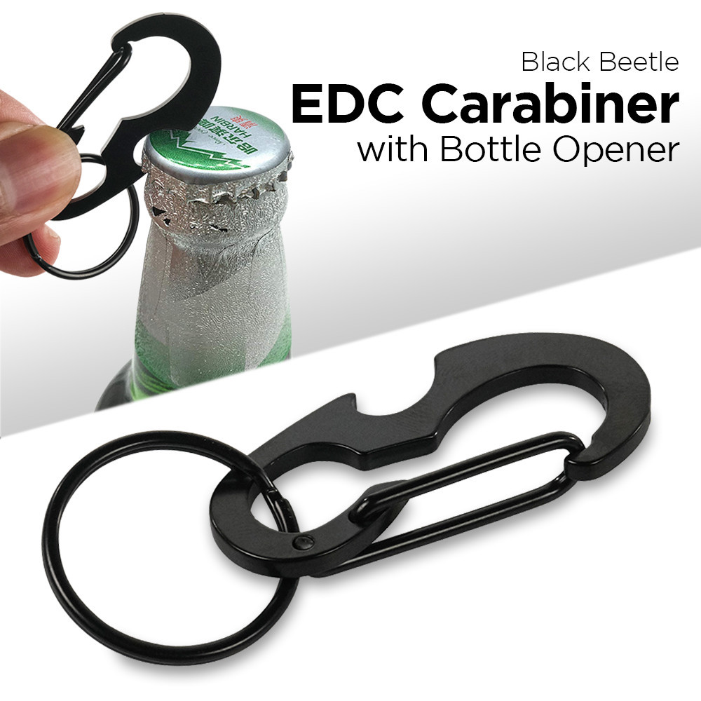 [SP366] Relefree Black Beetle EDC Carabiner พร้อมที่เปิดขวด - XT-11