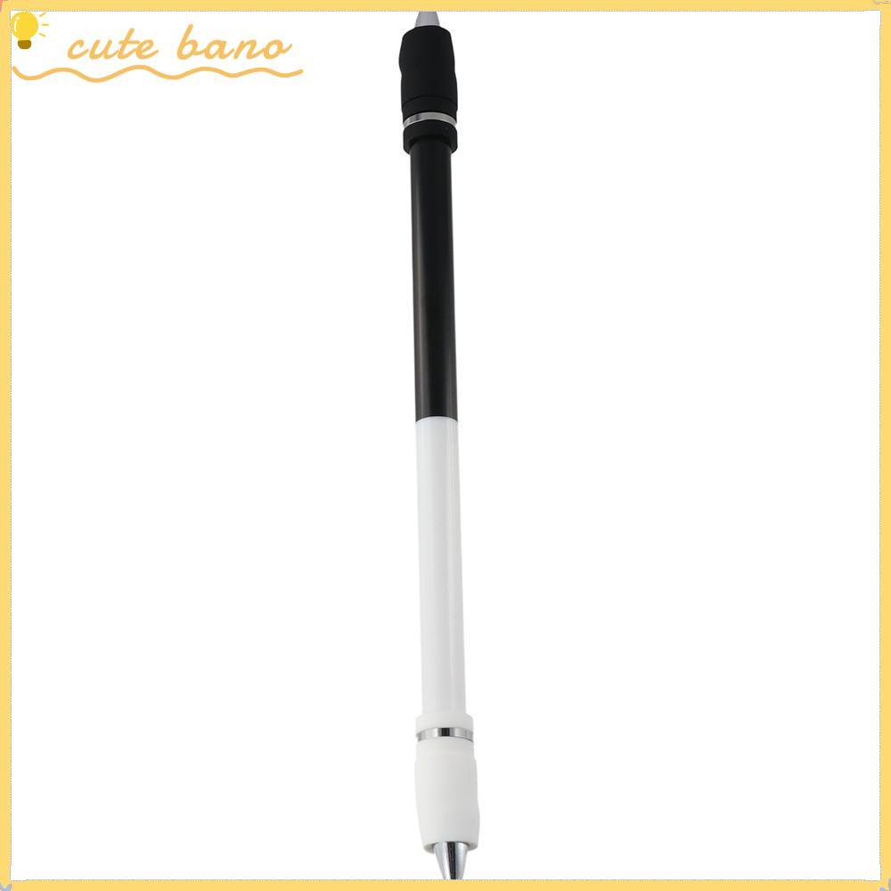 BANO Pen Spinning, White PC Spin Pen, สํานักงานเคลือบไม่ลื่นสีดําระดับกลาง