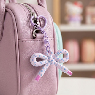 St.kunkka พวงกุญแจโบว์ ลายตาราง/จุด ตะขอหัวใจ จี้ห้อยกระเป๋า…