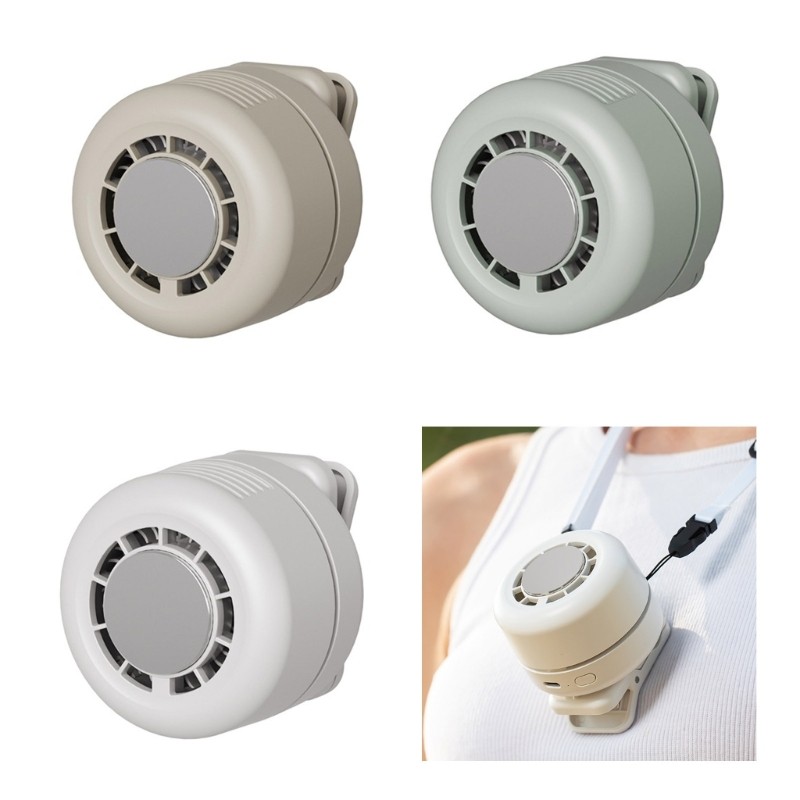 QJ Portable Bladeless Fan Clip on Portable Quiet Mini Bladeless Electric Fan