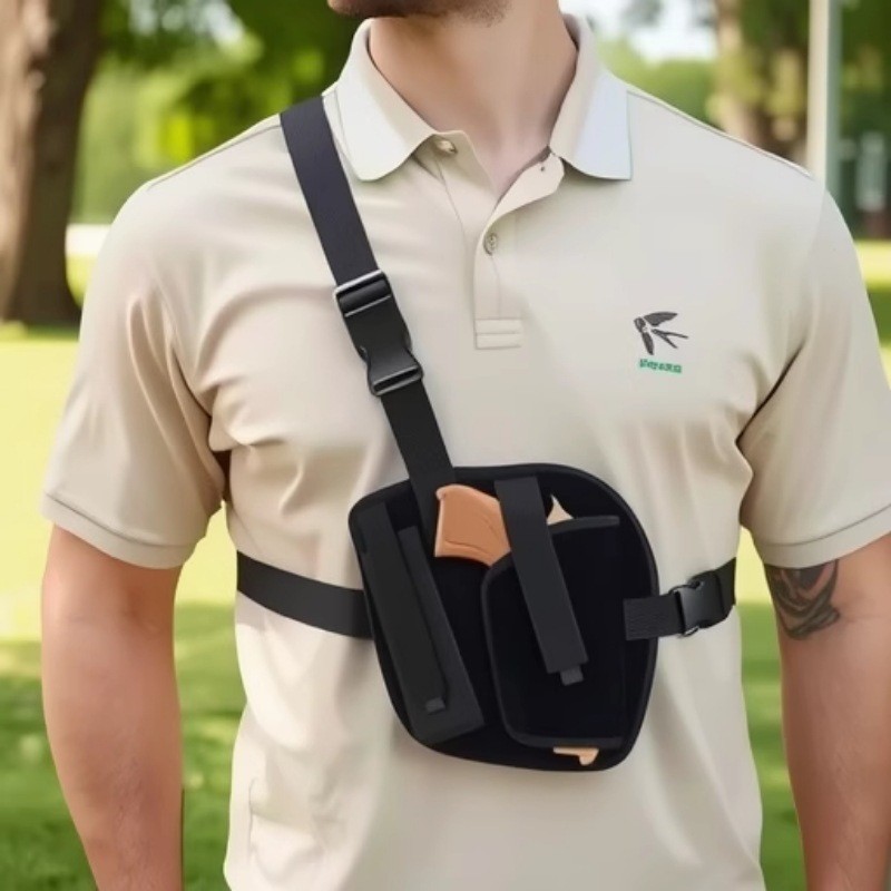 Outdoor CS Field gun holster Neoprene Invisible Tactical Pistol Holster gun holster Chest holster