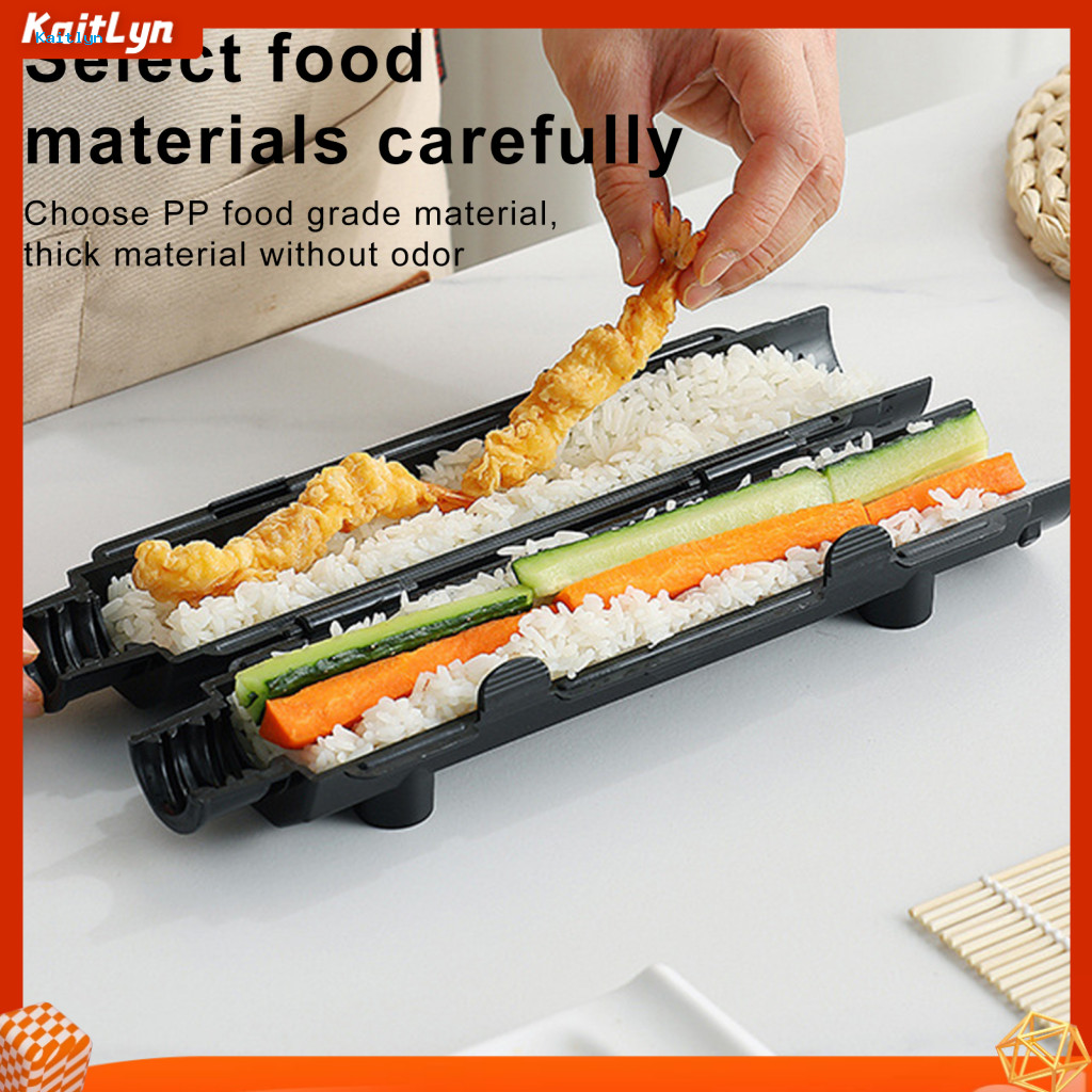 <Kaitlyn>Sushi Bazooka Sushi Mold Kit ชุดทําซูชิสําหรับผู้เริ่มต้น – Diy Sushi Rolling Machine ชุดแม