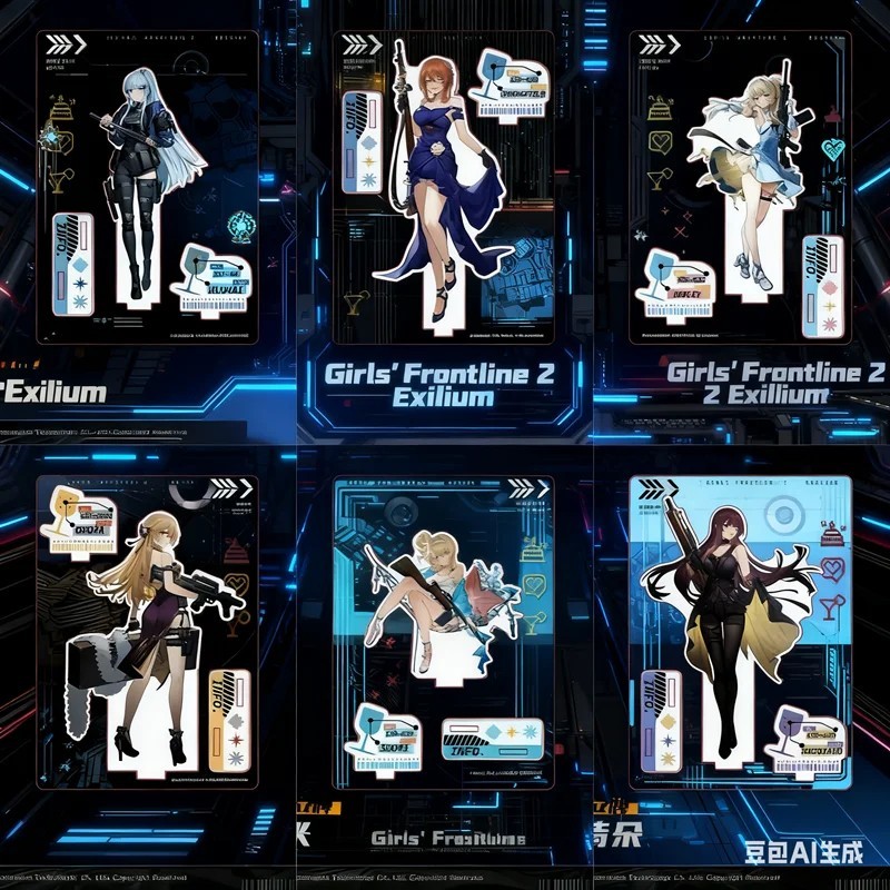 Girls Frontline 2 Exilium micha อะนิเมะ Standee รุ่น HK416 Klukai Springfield Macchiato ตกแต่งสวยงาม