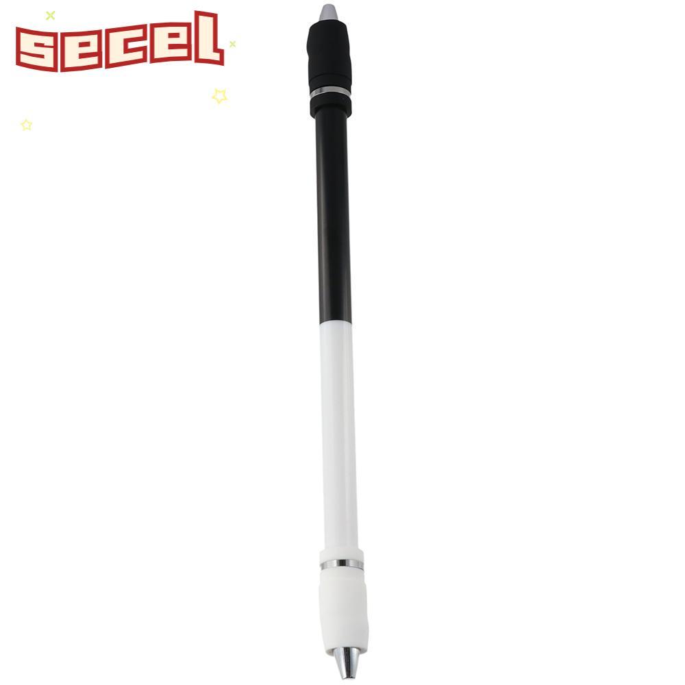 SECEL Spin Pen, PC White Pen Spinning, สํานักงานเคลือบไม่ลื่นสีดําระดับกลาง