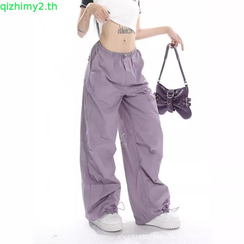 EMILIA SHOP กางเกงขายาว กางเกงคาร์โก้ผู้หญิง คาร์โก้ กางเกง Popular ทันสมัย ตัวเหมือนคนชั้นสูง Korea