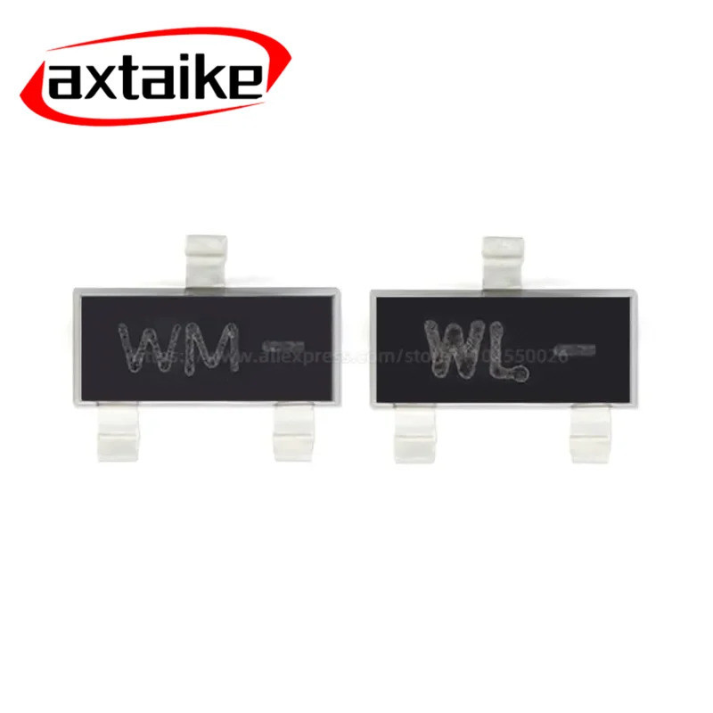 20PCS 2SB1691 B1691 WL 2SD2655 D2655 WM SOT-23 SMD NPN PNP 1A 60V ทรานซิสเตอร์ 2SB1691WL-TL-E 2SD265