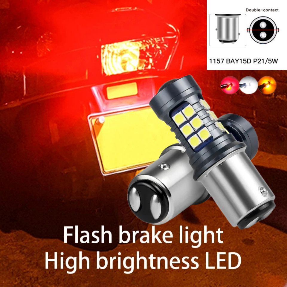 ไฟท้าย LED มอเตอร์ไซค์ 1157 BAY15D 12V 1 ชิ้น