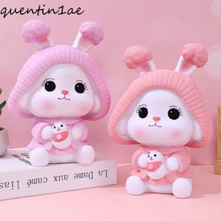 QHENTIN1AE ถังเก็บความจุสูง, กระปุกออมสินกระต่ายการ์ตูนกันตก…