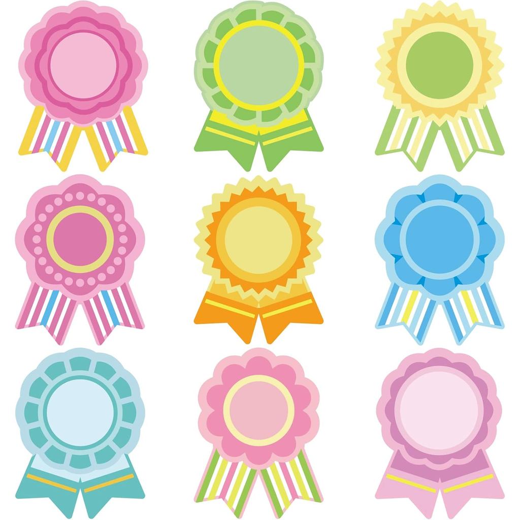 54 ชิ้นริบบิ้นรางวัล Cutouts รางวัลเปล่าริบบิ้น Make Your Own Place Honorable Recognition สําหรับ DI