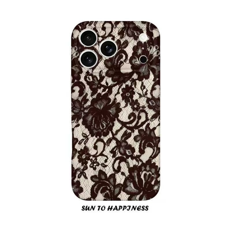 เคสโทรศัพท์เหมาะสําหรับiPhoneลูกไม้สาวสาวร้อนเคสฟิล์มเหมาะสําหรับiPhone17pro/16/15/14/13/12/XSป้องกั