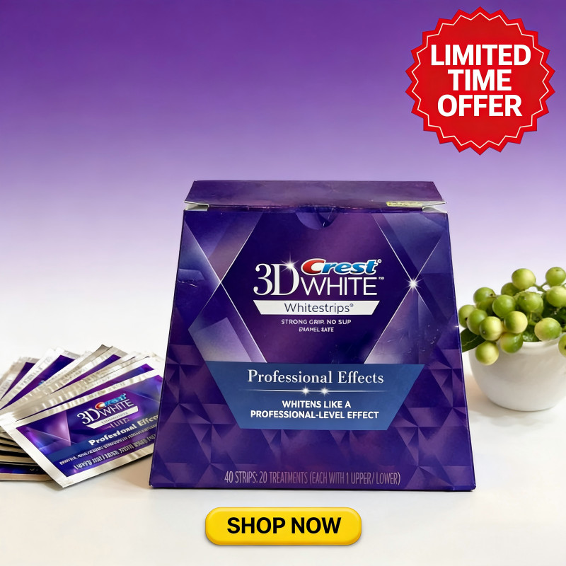Crest 3D Whitening Strips Professional ฟันไวท์เทนนิ่งสุขอนามัยคุณภาพสูง Original