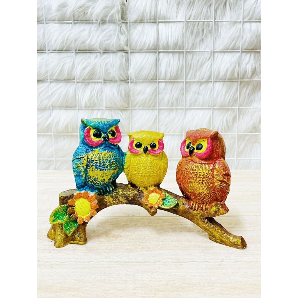 PM185 - Polyresin Owls Decor