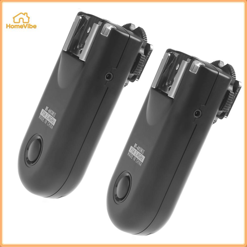 HomeVibe RF-603N II รีโมทคอนโทรลไร้สาย N3 สำหรับ Nikon D90 D600 D5000 D7000