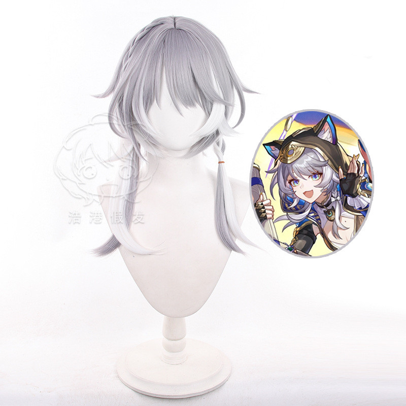 Cipher วิกผมสังเคราะห์สำหรับการคอสเพลย์Honkai Star Rail ทนต่อความร้อน