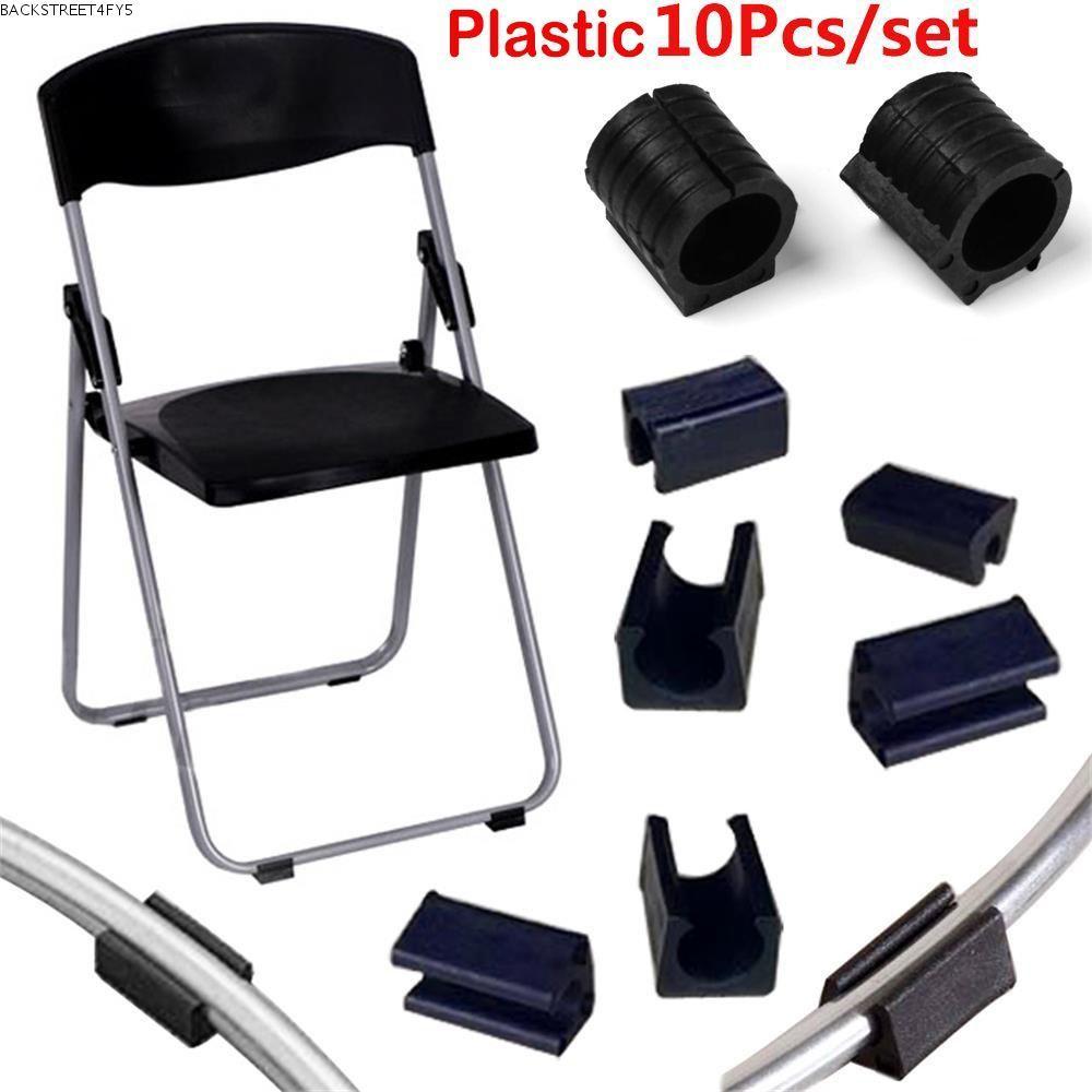 BACKSTAGEEET4FC3 10 ชิ้น Tube Caps ที่มีประโยชน์ Anti-front Tilt Floor Protector U รูป Damper สตูล