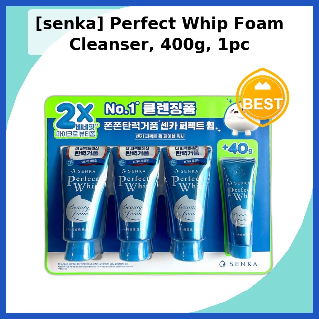 [senka] Perfect Whip Foam Cleanser, 400g, 1pc / Korean Cleanser / Creamy Foam / ของแท้ 100% by senka