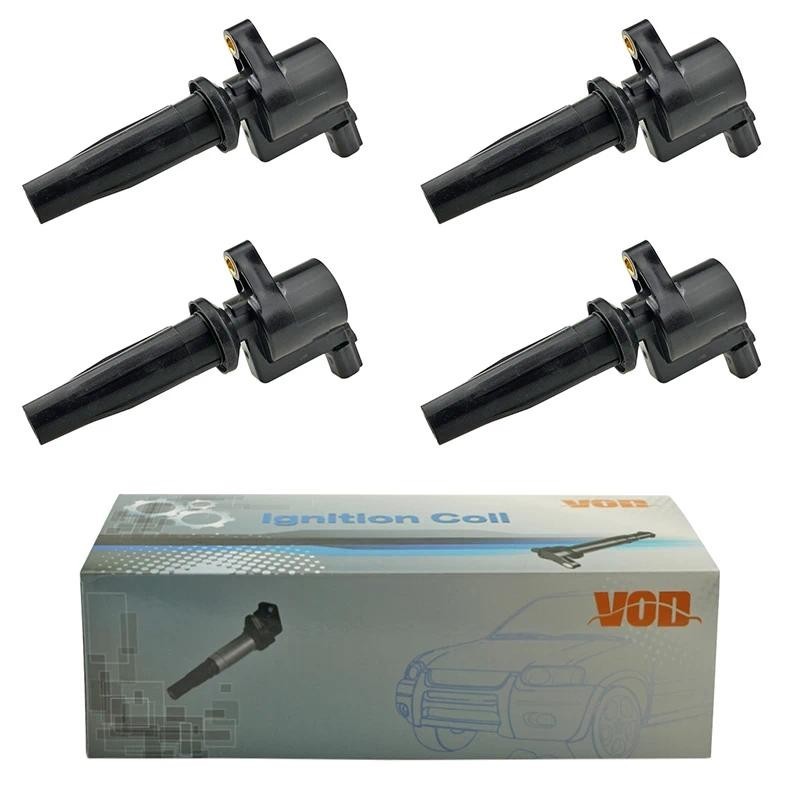 4 ชิ้นคอยล์จุดระเบิดสําหรับ Volvo C30 S40 S80 V50 V70 สําหรับ Ford Focus 2 1.8L 2.0L Galaxy 2006-201