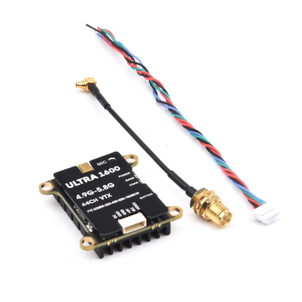 FL Ultra 1W6 4.9G-5.8GHZ 64CH 1600mW 1.6 W/2.5 W FPV VTX 7-36V เครื่องส่งสัญญาณสําหรับ RC FPV Drone 