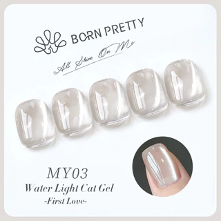 【Local】BORN PRETTY สีขาวสีเทาแม่เหล็กเจลเล็บน้ําแมวตาเล็บเจล Soak Off UV LED Varnis กึ่งถาวร